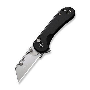 Ніж трапеція складаний кишеньковий Civivi Elementum Utility, (5.8 см) 6Cr13 / Aluminum чорний C23039B-1 фото