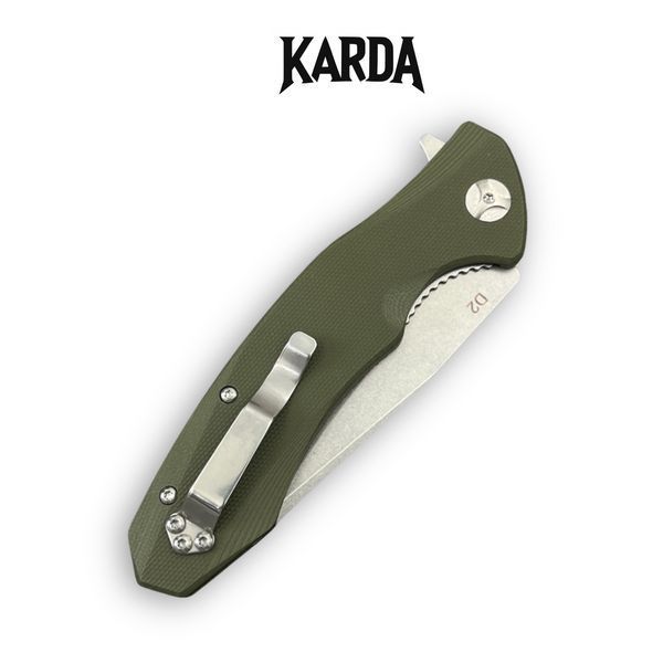 Ніж складний Karda Буйвіл J104 Green 1118 фото