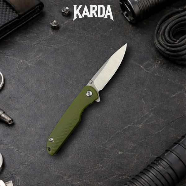 Ніж Складний Брелок Karda J160 Army Green 1672 фото