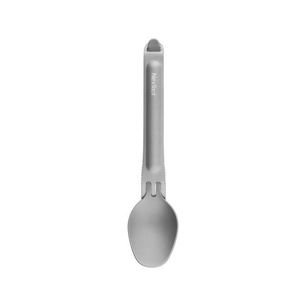 Туристичний набір ложка-виделка NexTool Titanium Tableware Set, титан NE20132 фото