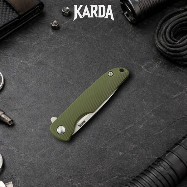 Ніж Складний Брелок Karda J160 Army Green 1672 фото