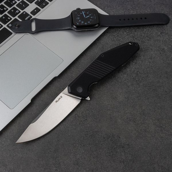 Ніж складаний туристичний Ruike D191-B, (9.2 см) 8Cr13Mov / G10 + steel 420 чорний D191-B фото