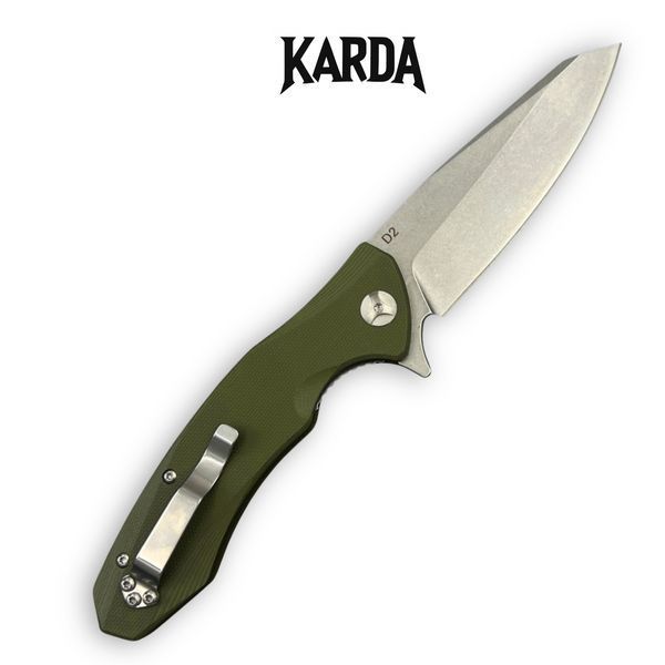 Ніж складний Karda Буйвіл J104 Green 1118 фото