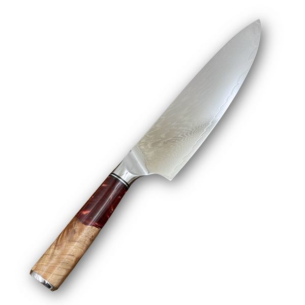 Нож кухонный Шеф (VG-10, Red Brown) KT-2205RB фото