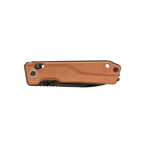 Ніж складаний туристичний SRM Rubik 7228B-MN2 (8.7 см) 140Cr / Micarta коричневий 7228B-MN2 фото