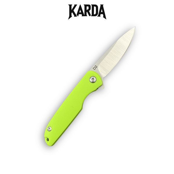 Нож Складной Брелок Karda J160 Lime Green 1671 фото