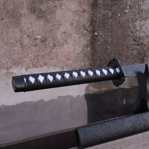 Катана Сувенирная Straight Tanto Black laminated steel 1652 фото