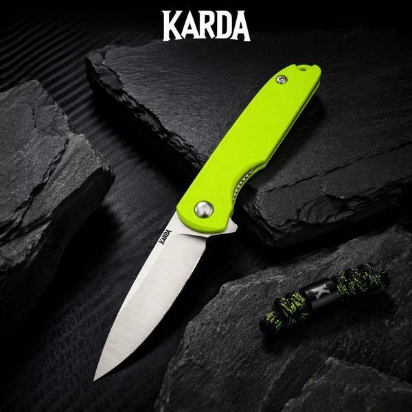 Нож Складной Брелок Karda J160 Lime Green 1671 фото