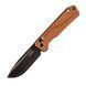 Ніж складаний туристичний SRM Rubik 7228B-MN2 (8.7 см) 140Cr / Micarta коричневий 7228B-MN2 фото 1