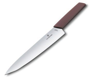 Нож кухонный шефской Victorinox Swiss Modern Grape, 22 см, бордо, блистер 4008137 фото