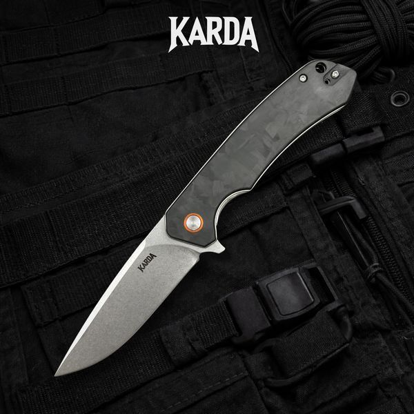 Ніж складний Karda J146 Carbon Black 1670 фото