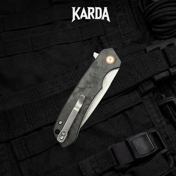 Ніж складний Karda J146 Carbon Black 1670 фото
