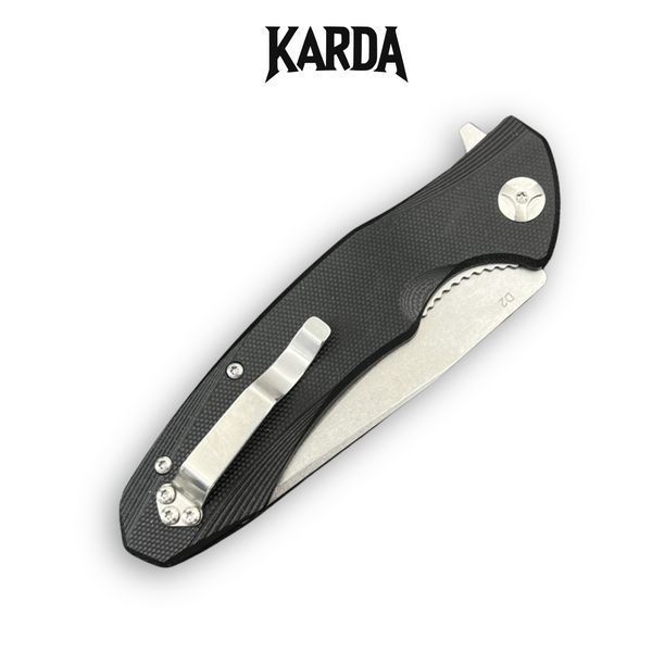 Ніж складний Karda Буйвіл J104 Black 1133 фото