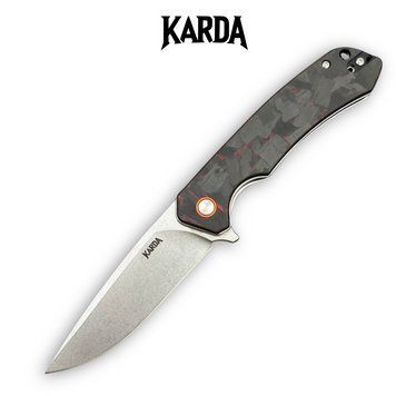 Нож складной Karda J146 Carbon Red 1669 фото