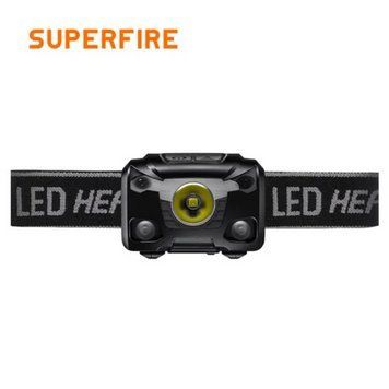 Фонарик налобный с защитой IP44 и сенсорным управлением SuperFire HL78 SF-HL78 фото