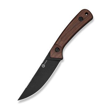 Ніж фіксований туристичний Civivi Carveth (9,1 см) AEB-L / Wood дерево з чохлом C25040-3 фото