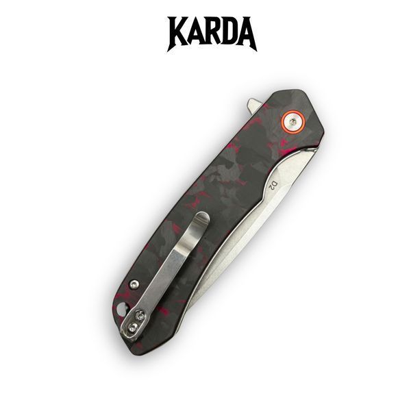 Нож складной Karda J146 Carbon Red 1669 фото