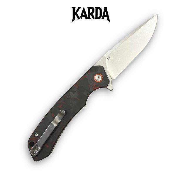 Нож складной Karda J146 Carbon Red 1669 фото