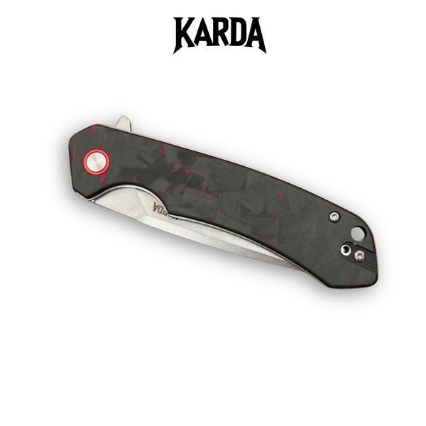 Нож складной Karda J146 Carbon Red 1669 фото