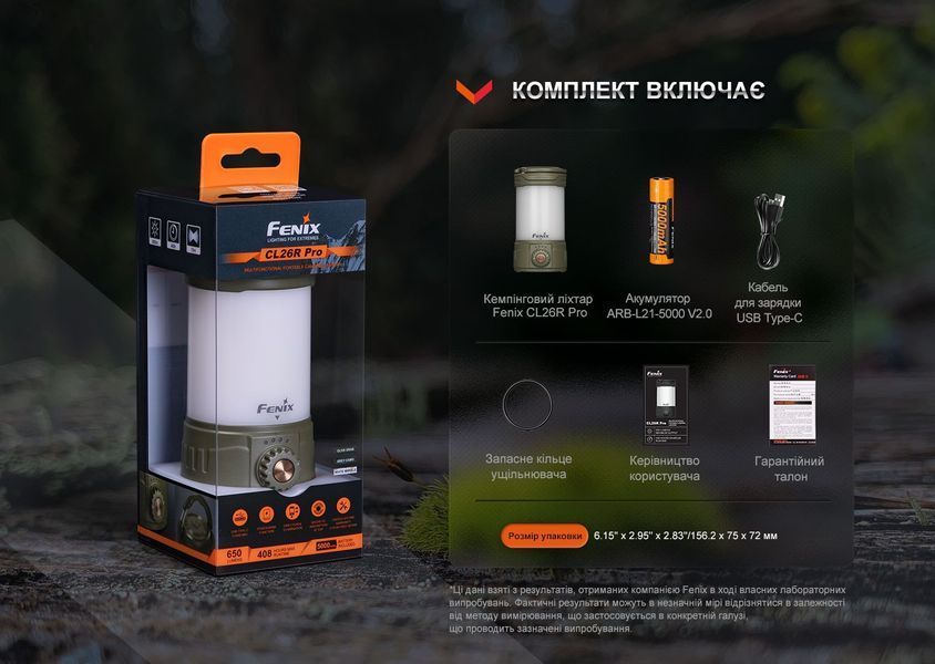 Фонарь кемпинговый Fenix CL26R Pro, мраморный белый CL26RPROWH фото