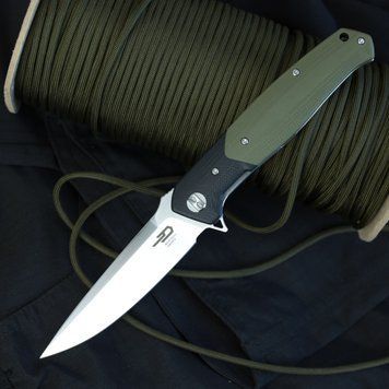 Нож Складной BESTECH SWORDFISH BG03A Black and Green G10 BG03A фото