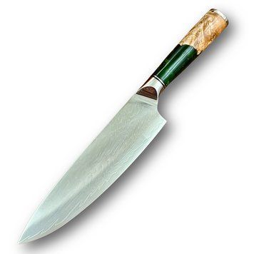 Ніж кухонний Шеф (VG-10, Green Brown) KT-2205GB фото