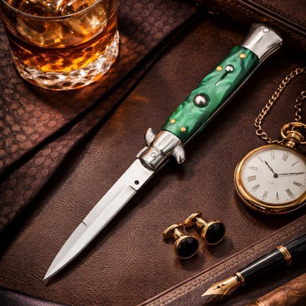 Ніж стилет AKC green 696 фото