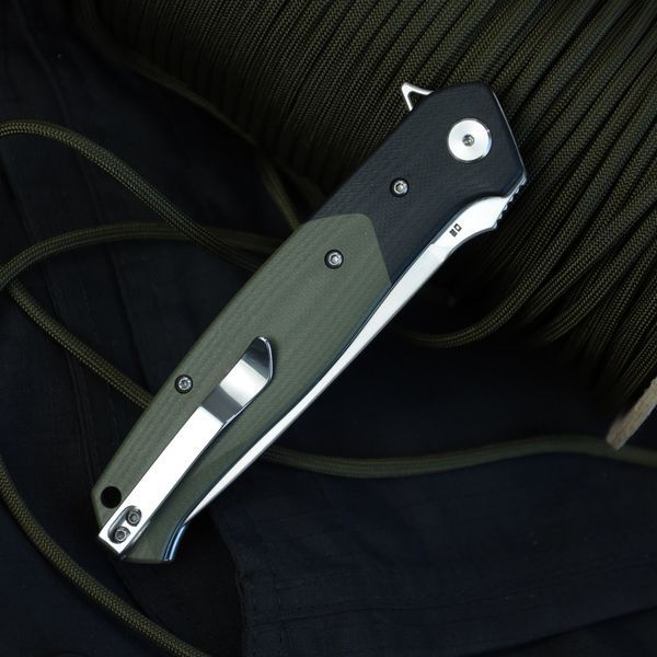 Нож Складной BESTECH SWORDFISH BG03A Black and Green G10 BG03A фото