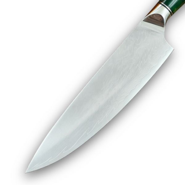 Ніж кухонний Шеф (VG-10, Green Brown) KT-2205GB фото