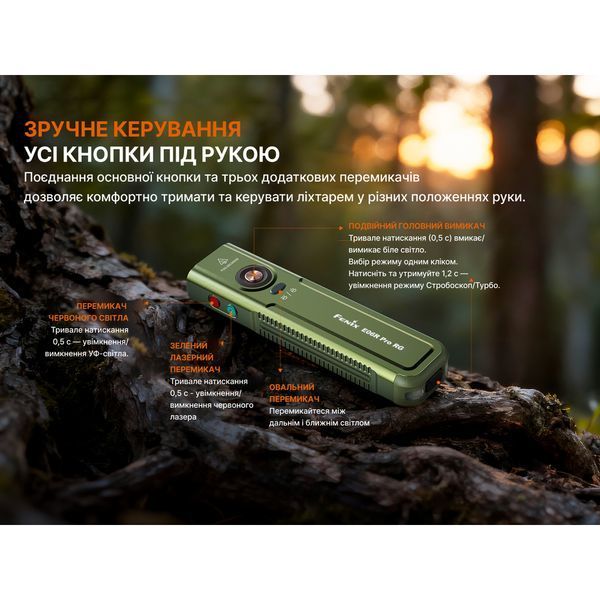 Ліхтар Fenix E06R PRO RG, помаранчевий E06RPRORGO фото