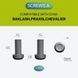 Клипса карманная титановая черная Civivi T001D с титановыми винтами T001D фото 4
