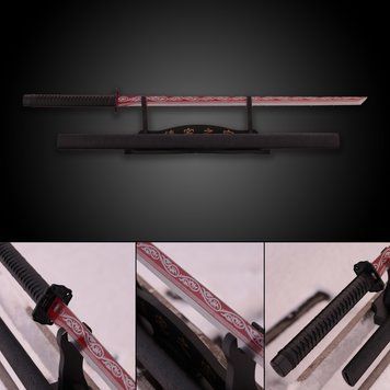 Катана Сувенирная Straight Tanto Red laminated steel 1654 фото
