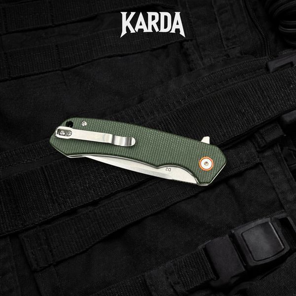 Нож складной Karda J146 Linen Green 1667 фото