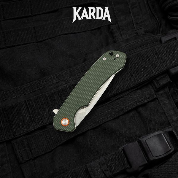 Нож складной Karda J146 Linen Green 1667 фото