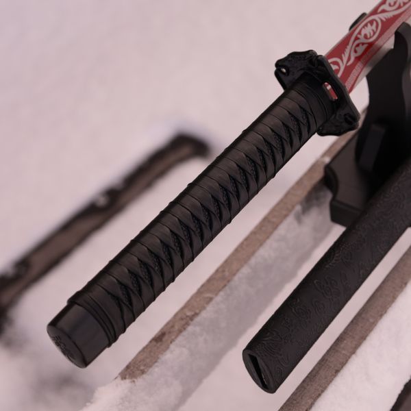 Катана Сувенирная Straight Tanto Red laminated steel 1654 фото