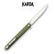 Нож складной Karda J097 army green handle drop blade 1548 фото 2