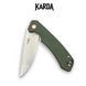 Нож складной Karda J146 Linen Green 1667 фото 3