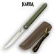 Нож складной Karda J097 army green handle drop blade 1548 фото 1