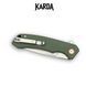 Нож складной Karda J146 Linen Green 1667 фото 5