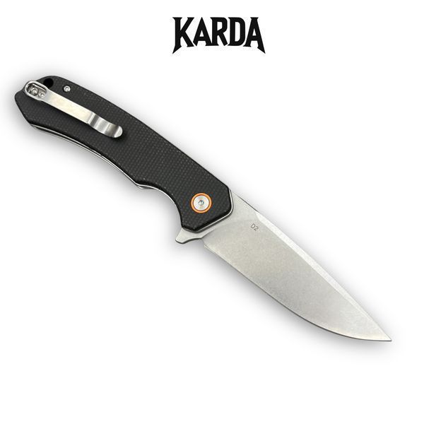 Ніж складний Karda J146 Linen Black 1666 фото