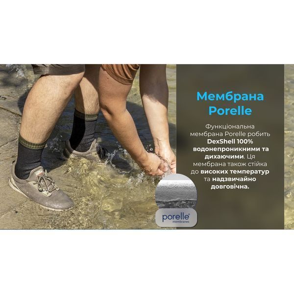 Носки водонепроницаемые Dexshell Thermlite, pp S, с зеленой полоской DS6260S фото