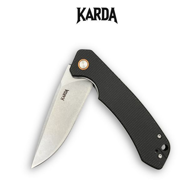 Ніж складний Karda J146 Linen Black 1666 фото