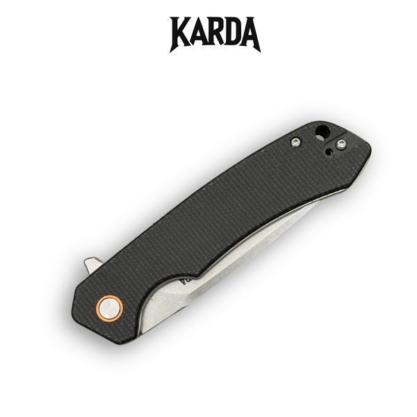 Ніж складний Karda J146 Linen Black 1666 фото