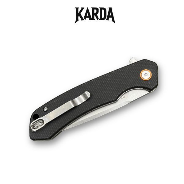 Ніж складний Karda J146 Linen Black 1666 фото