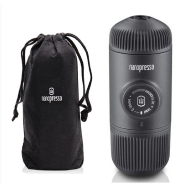 Портативная эспрессо-кофеварка Wacaco Nanopresso серая, механическая, для молотого кофе WNANOGR фото
