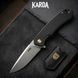 Ніж складний Karda J146 Linen Black 1666 фото 6