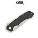 Ніж складний Karda J146 Linen Black 1666 фото 4