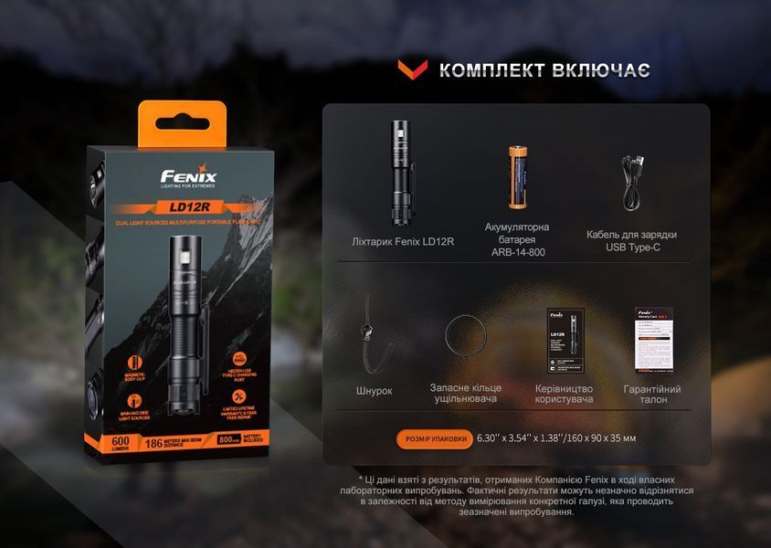 Фонарь ручной Fenix LD12R LD12R фото