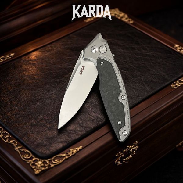 Нож Складной Karda J214 Carbon Black M390 J214B фото