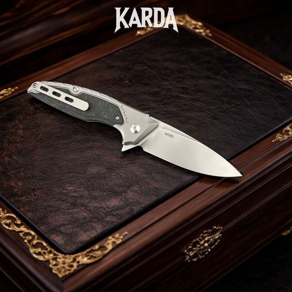 Нож Складной Karda J214 Carbon Black M390 J214B фото
